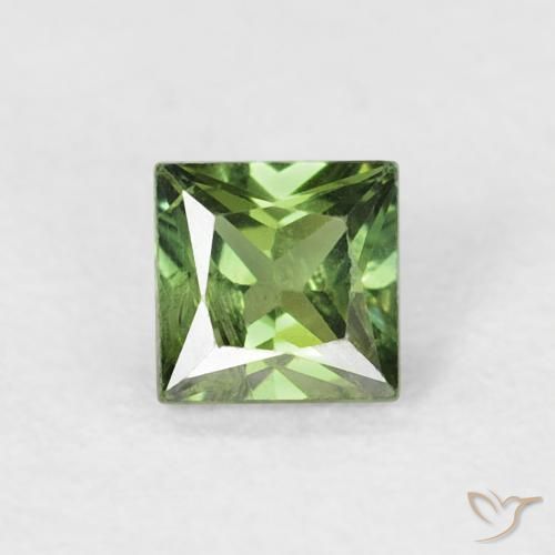 0.39ct Natural Forest Green Sapphire, Square, VS