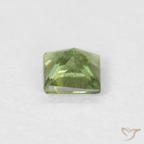 Sapphire Gemstone in 3 x 3 mm (calibrated) Size for Sale, Sapphire Stone in Medium Green Color