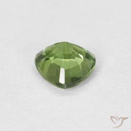 Sapphire Gemstone in 4.5 x 4.5 mm Size for Sale, Sapphire Stone in Medium Green Color