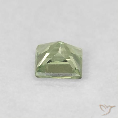 Sapphire Gemstone in 3 x 3 mm (calibrated) Size for Sale, Sapphire Stone in Light Green Color