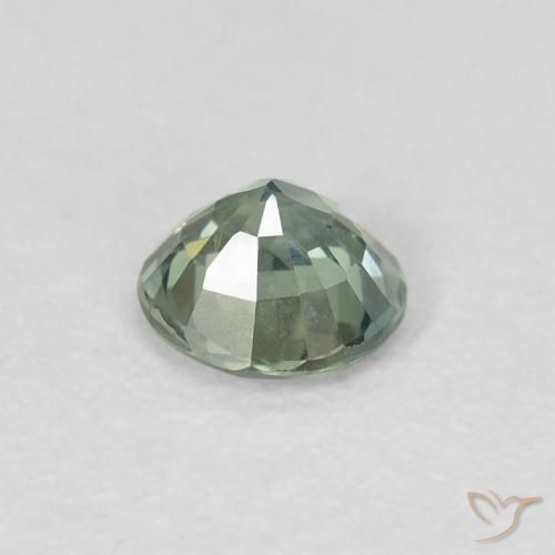 Sapphire Gemstone in 4.5 mm (calibrated) Size for Sale, Sapphire Stone in Light Green Color