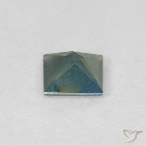 Sapphire Gemstone in 4 x 4 mm (calibrated) Size for Sale, Sapphire Stone in Deep Green Color