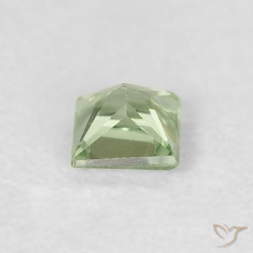 Sapphire Gemstone in 3 x 3 mm (calibrated) Size for Sale, Sapphire Stone in Light Green Color