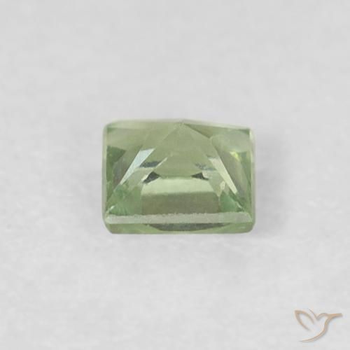 Sapphire Gemstone in 3 x 3 mm (calibrated) Size for Sale, Sapphire Stone in Pale Pear Green Color