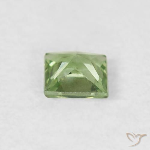 Sapphire Gemstone in 3 x 3 mm (calibrated) Size for Sale, Sapphire Stone in Light Yellow Green Color