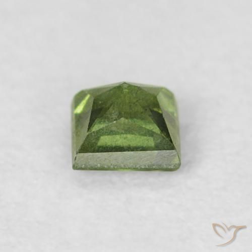 Sapphire Gemstone in 3 x 3 mm (calibrated) Size for Sale, Sapphire Stone in Medium Green Color