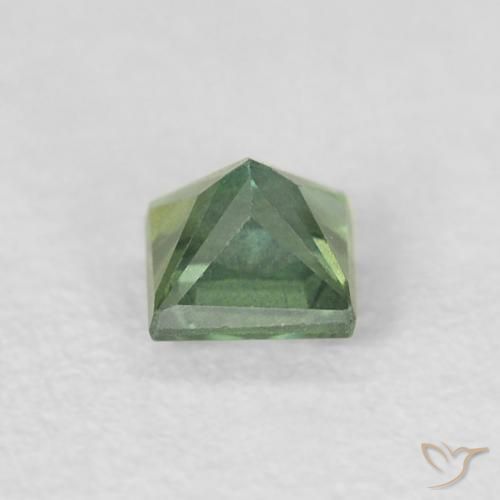 Sapphire Gemstone in 3.6 x 3.6 mm Size for Sale, Sapphire Stone in Deep Green Color