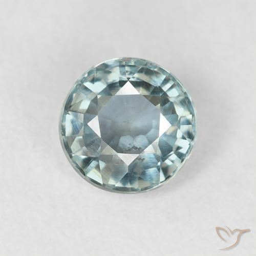 0.74ct Natural Teal Sapphire, Round, VS