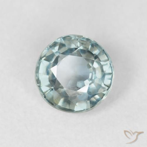 0.74 ct Blue Sapphire Stone, Natural Sapphire in Round Facet Shape for Sale