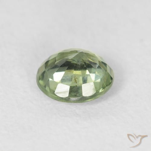 Sapphire Gemstone in 5.5 mm (calibrated) Size for Sale, Sapphire Stone in Very Light Green Color