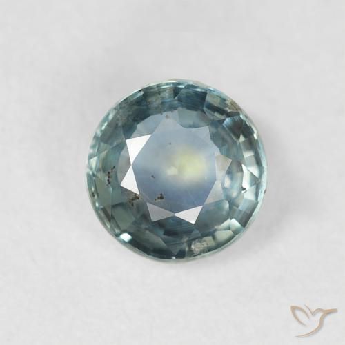 0.85ct Natural Teal Sapphire, Round, VS-SI