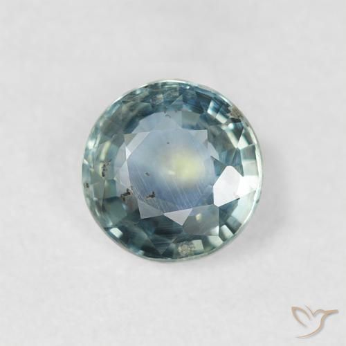 0.85 ct Blue Sapphire Stone, Natural Sapphire in Round Facet Shape for Sale