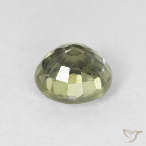 Sapphire Gemstone in 5.5 mm (calibrated) Size for Sale, Sapphire Stone in Medium Green Color