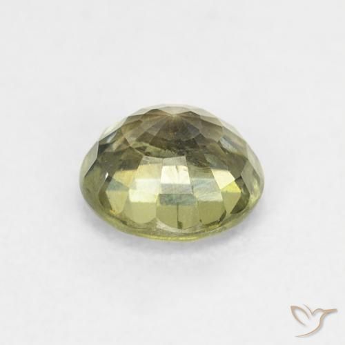 Sapphire Gemstone in 5.5 mm (calibrated) Size for Sale, Sapphire Stone in Yellowish Green Color