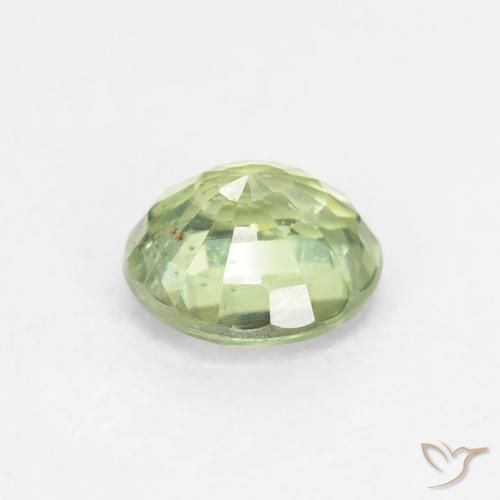 Sapphire Gemstone in 5.5 mm (calibrated) Size for Sale, Sapphire Stone in Yellow Green Color