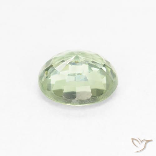Sapphire Gemstone in 5.5 mm (calibrated) Size for Sale, Sapphire Stone in Very Light Green Color