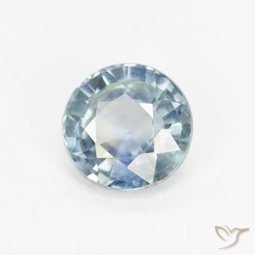 0.70 ct Blue Sapphire Stone, Natural Sapphire in Round Facet Shape for Sale