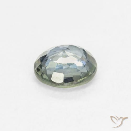 Sapphire Gemstone in 5 mm (calibrated) Size for Sale, Sapphire Stone in Medium Green Color