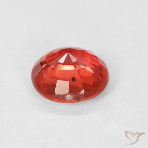 Sapphire Gemstone in 5.5 mm (calibrated) Size for Sale, Sapphire Stone in Bright Red Color