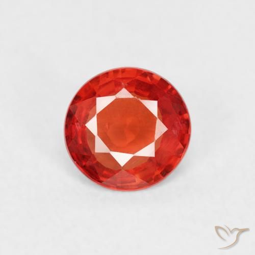 0.52ct Natural Bright Red Sapphire, Round, VS