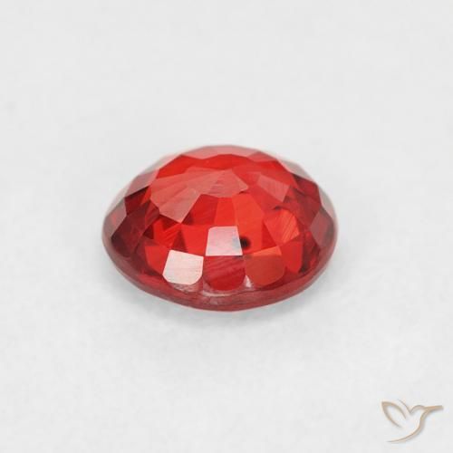 Sapphire Gemstone in 5.5 mm (calibrated) Size for Sale, Sapphire Stone in Bright Red Color