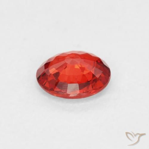 Sapphire Gemstone in 5.3 mm Size for Sale, Sapphire Stone in Bright Red Color