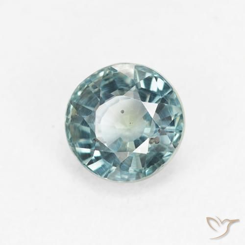 0.85 ct Blue Sapphire Stone, Natural Sapphire in Round Facet Shape for Sale