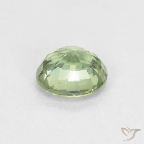 Sapphire Gemstone in 5 mm (calibrated) Size for Sale, Sapphire Stone in Light Green Color