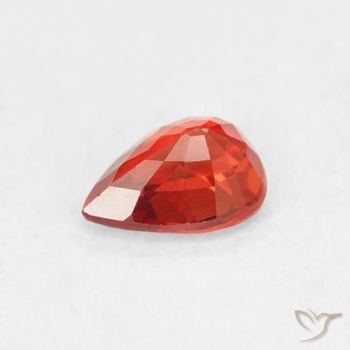 Sapphire Gemstone in 5 x 4 mm (calibrated) Size for Sale, Sapphire Stone in Medium Red Color