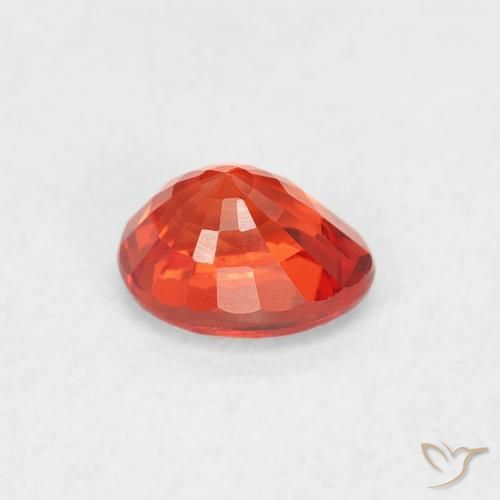 Sapphire Gemstone in 5 x 4 mm (calibrated) Size for Sale, Sapphire Stone in Medium Red Color