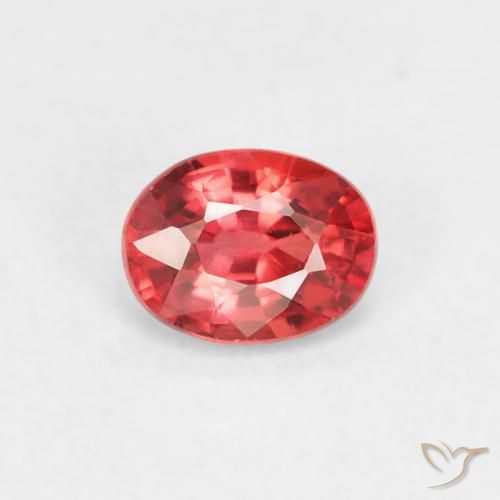 0.41ct Natural Medium Red Sapphire, Oval, VVS