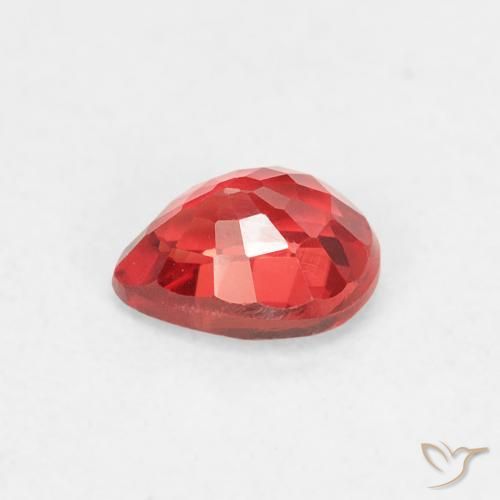 Sapphire Gemstone in 5 x 4 mm (calibrated) Size for Sale, Sapphire Stone in Bright Red Color