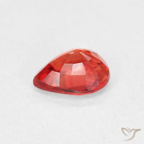 Sapphire Gemstone in 5.1 x 4.2 mm Size for Sale, Sapphire Stone in Medium Red Color