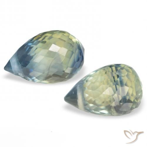 Sapphire Gemstones in 6 x 4 mm (calibrated) Size for Sale, Sapphire Stones in Grayish Green Color