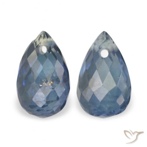 1.08ctw Natural Navy Blue Sapphire, Briolette, VS-SI