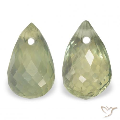 1.35ctw Natural Yellowish Green Sapphire, Briolette, VS