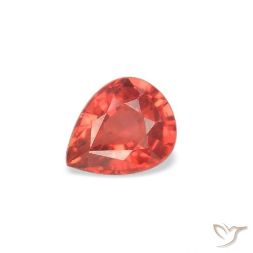 0.42ct Natural Intense Red Sapphire, Pear Shape, VS