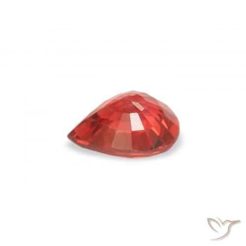 Sapphire Gemstone in 5.2 x 4.1 mm Size for Sale, Sapphire Stone in Intense Red Color
