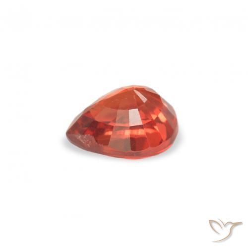 Sapphire Gemstone in 5 x 4 mm (calibrated) Size for Sale, Sapphire Stone in Intense Red Color