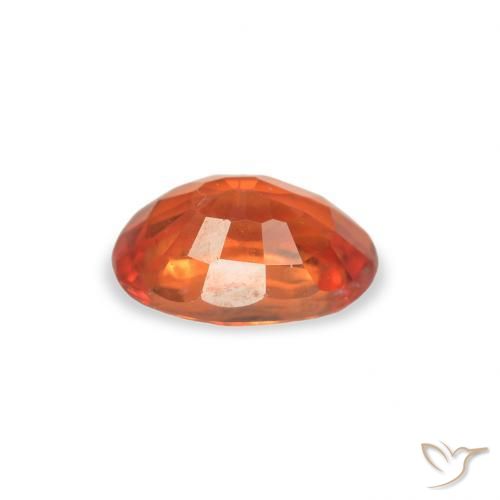 Sapphire Gemstone in 6 x 4 mm (calibrated) Size for Sale, Sapphire Stone in Medium Orange Color