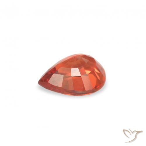 Sapphire Gemstone in 5.2 x 4.1 mm Size for Sale, Sapphire Stone in Medium Red Color