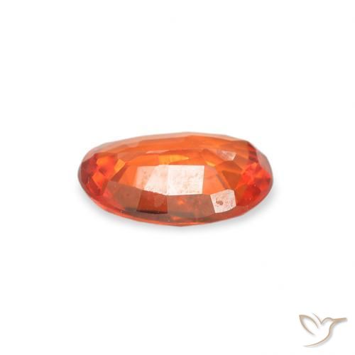Sapphire Gemstone in 6 x 4 mm (calibrated) Size for Sale, Sapphire Stone in Medium Orange Color