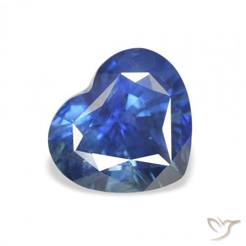 3.33ct Natural Navy Blue Sapphire, Heart, VS