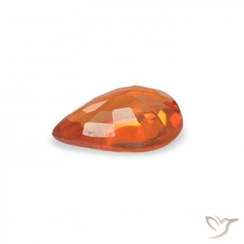 Sapphire Gemstone in 6 x 4 mm (calibrated) Size for Sale, Sapphire Stone in Fire Orange Color