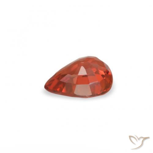 Sapphire Gemstone in 5 x 4 mm (calibrated) Size for Sale, Sapphire Stone in Medium Red Color