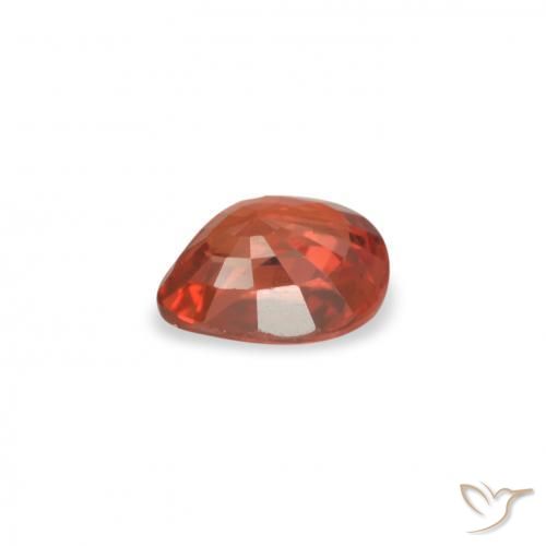 Sapphire Gemstone in 4.9 x 4.2 mm Size for Sale, Sapphire Stone in Medium Red Color