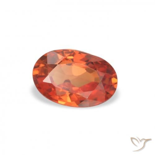 0.62 ct Red Sapphire Stone, Natural Sapphire in Oval Facet Shape for Sale