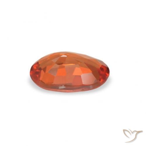 Sapphire Gemstone in 6 x 4 mm (calibrated) Size for Sale, Sapphire Stone in Intense Red Color