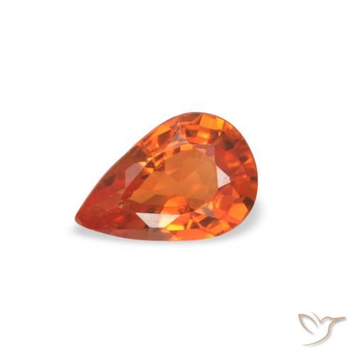 0.46ct Natural Intense Red Sapphire, Pear Shape, VVS-VS