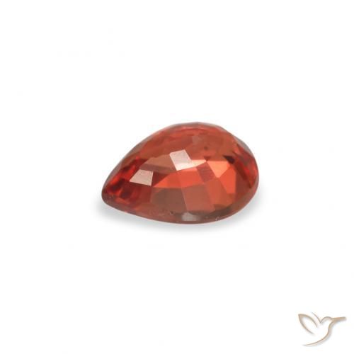 Sapphire Gemstone in 5.2 x 4 mm Size for Sale, Sapphire Stone in Bright Crimson Red Color